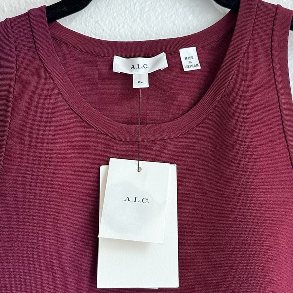 A.L.C. Bailey Cropped Tank Top - Mulberry NWT - Picture 6 of 10